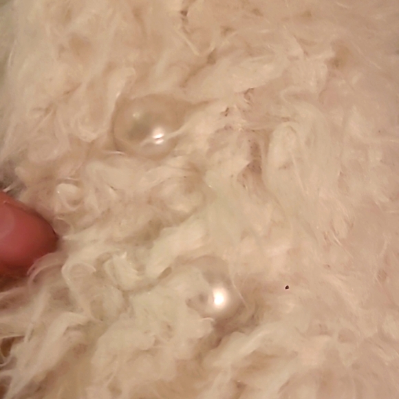 P.J. Salvage Cream Faux Fur Coat - Picture 3 of 7